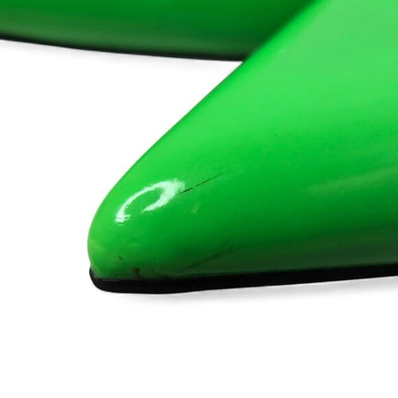 Bar III Womens Idaa Neon Green Patent Pointed Toe Dressy Ankle Strap Shoes 9.5M - Picture 11 of 11